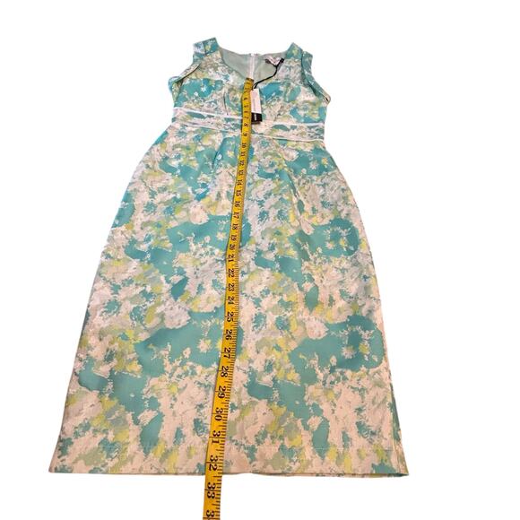 NWT Roksanda Ilincic Aqua Floral Sheath Dress - Size 8 - Picture 16 of 16